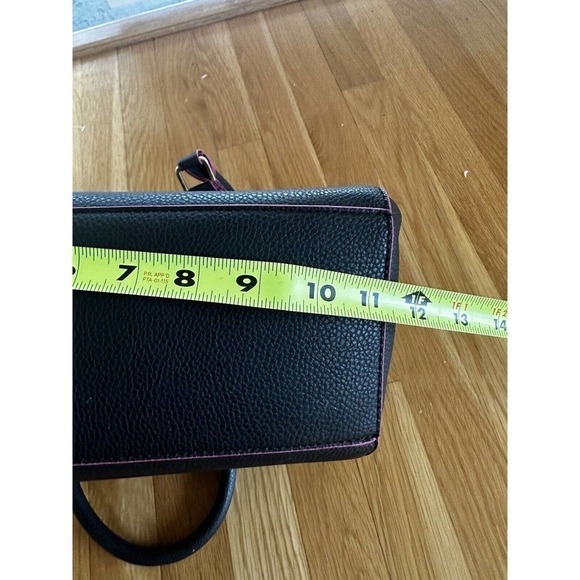 Bebe Purse Shoulder Y2K Steam Punk Witchy Grunge Goth Emo Black Pink Bar… - Picture 7 of 13